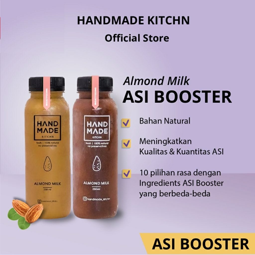 HANDMADE KITCHN | Almond Milk | Asi Booster | Susu Almond