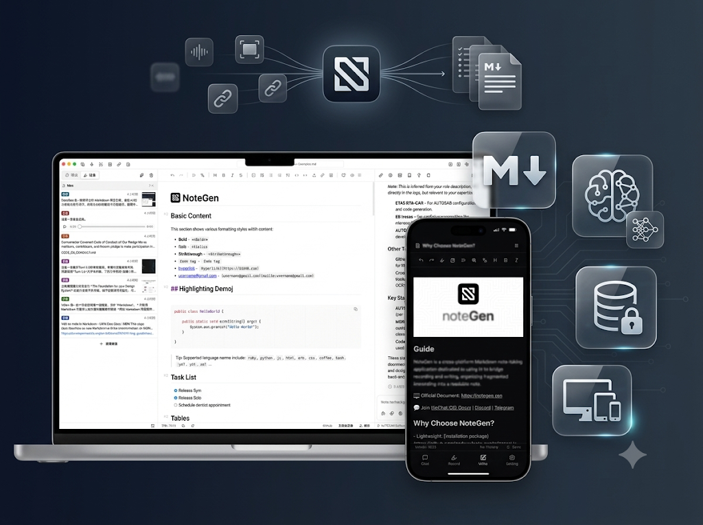 NoteGen: The Open Source Note Taking App That Turns Scattered Thoughts Into Structured Knowledge