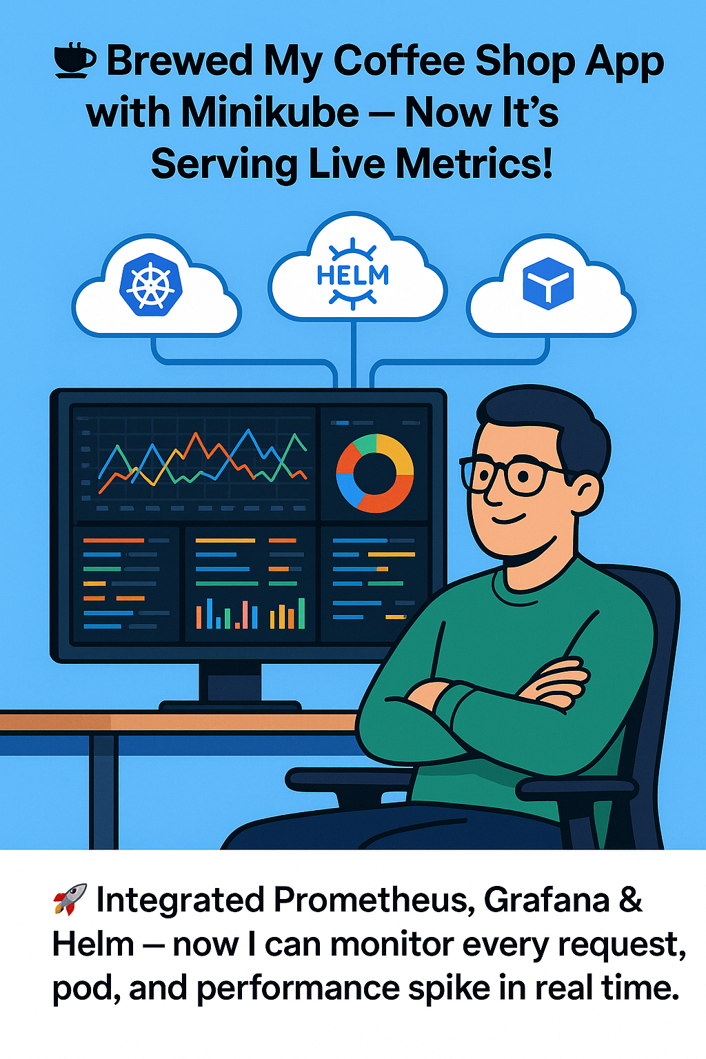 Brewed My Coffee Shop App with Kubernetes Now It’s Serving Live Metrics