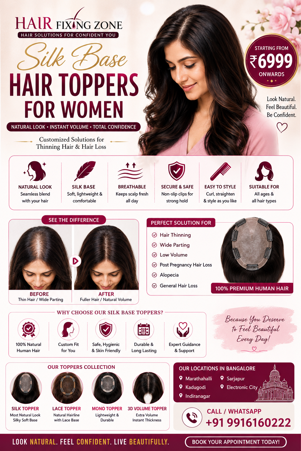 Why Silk Base Hair Toppers Are Gaining Popularity in Bangalore?