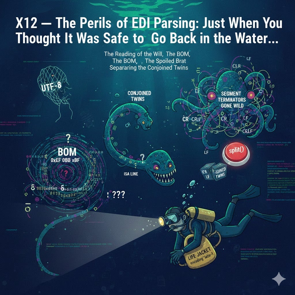 X12 — The Perils of EDI Parsing: Just When You Thought It Was Safe to Go Back in the Water…
