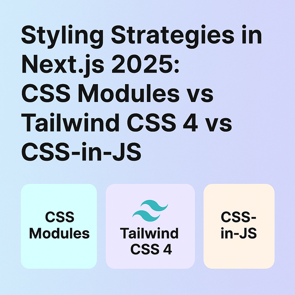 Styling Strategies in Next.js 2025: CSS Modules vs Tailwind CSS 4 vs ...