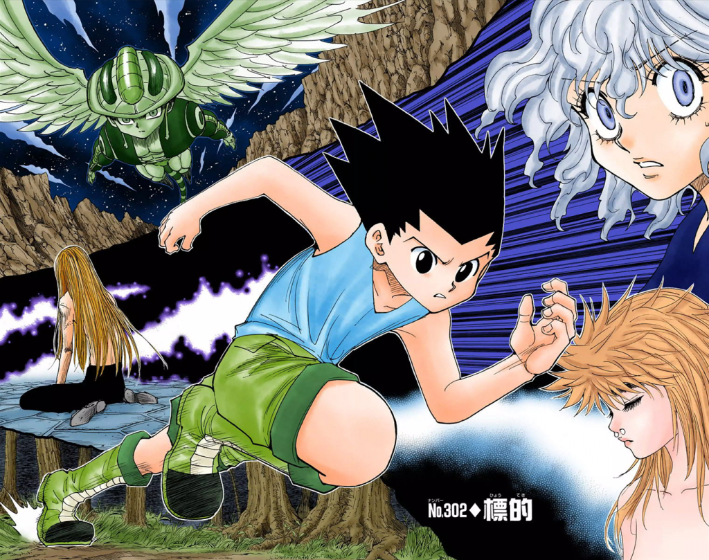 Cinza, surpresa e antecipação. em Hunter x Hunter (2011), que foi