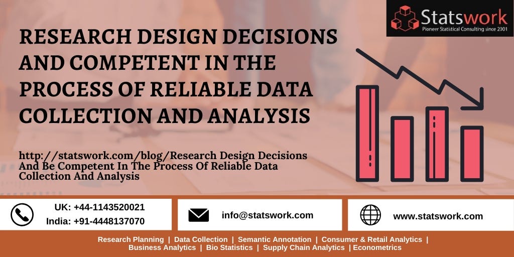 Research Design Decisions and be competent in the process of reliable data collection and analysis…