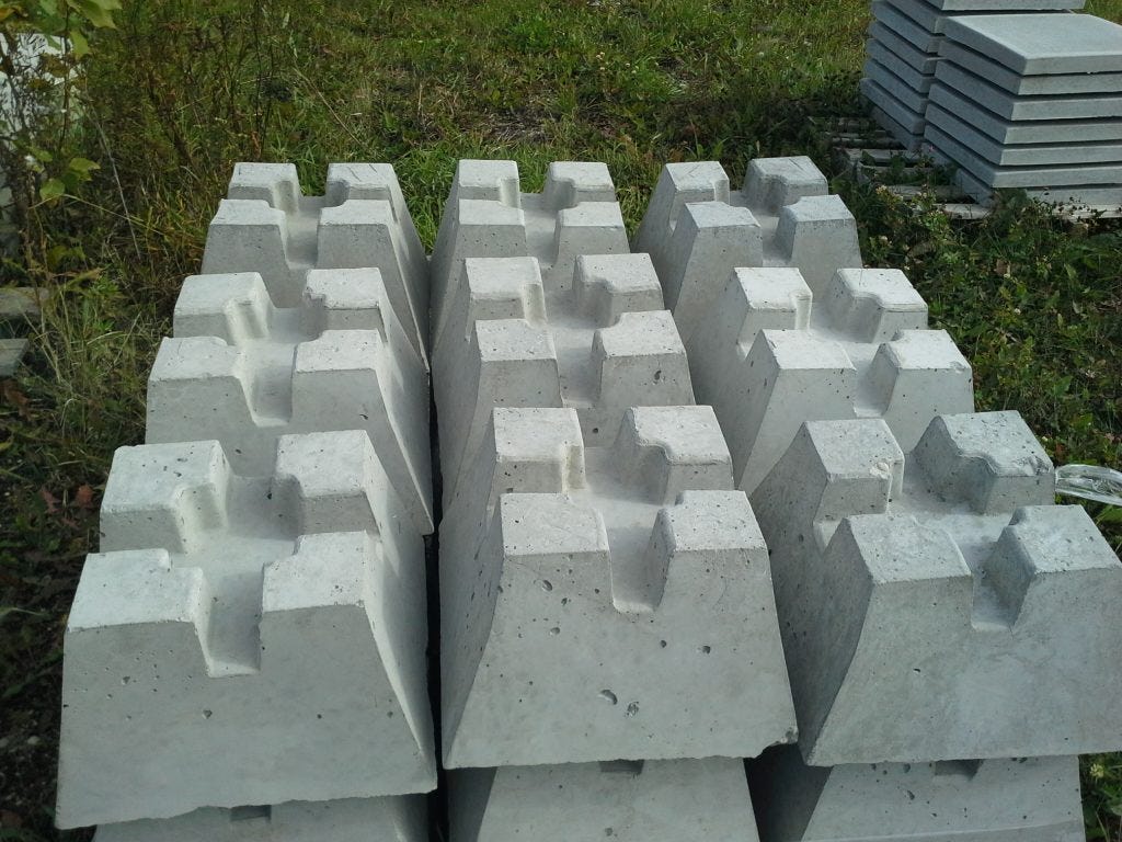 Deck Block, Takes 4 x 4 Post - Concrete Blocks - The Home