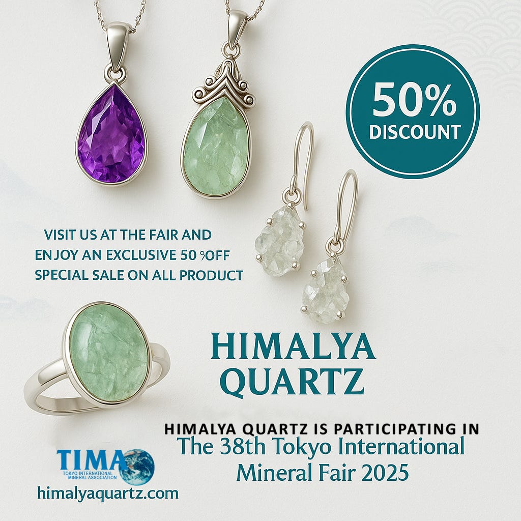 Himalya Quartz at the 38th Tokyo International Mineral Fair — Day 2!