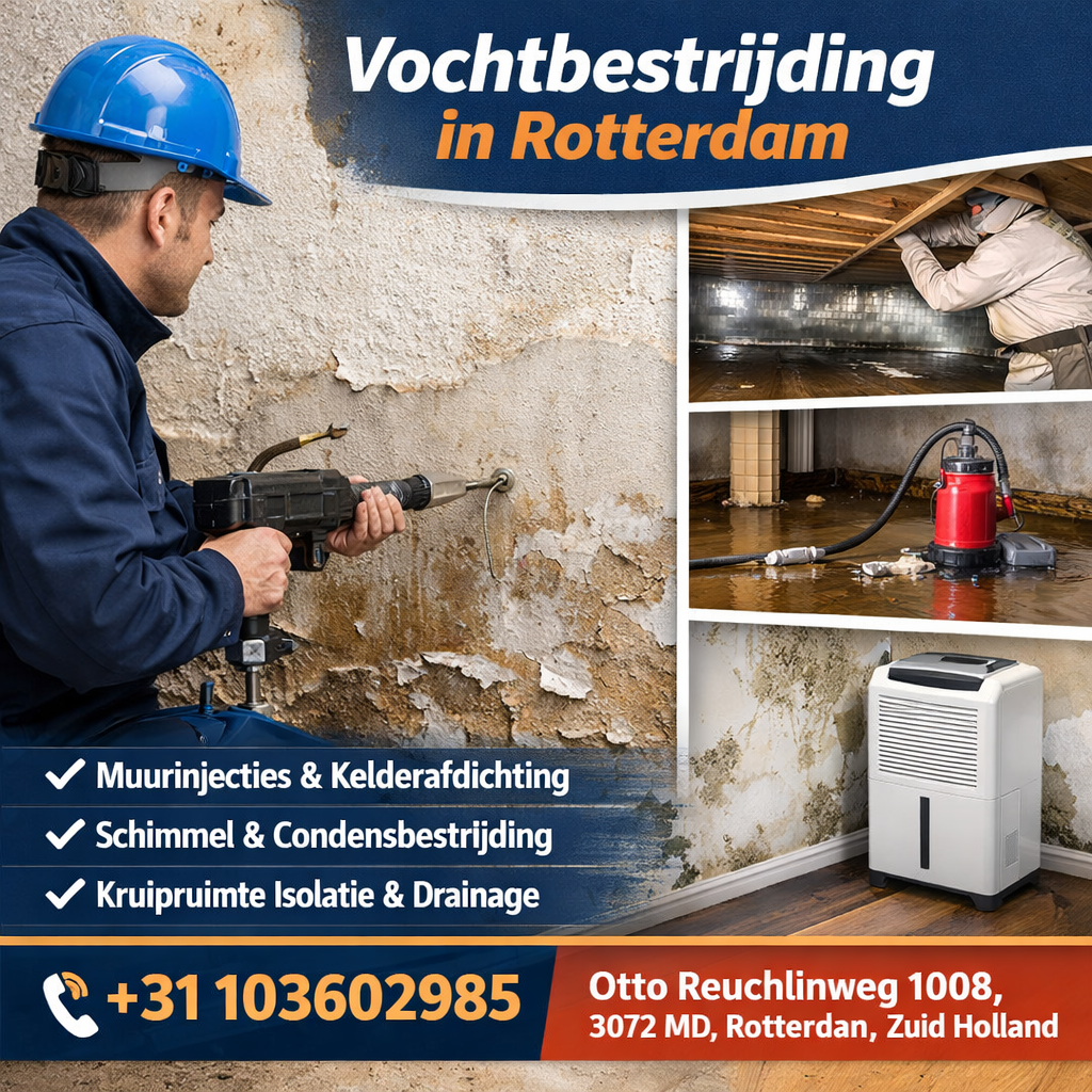 Dé specialist in vochtbestrijding in Rotterdam