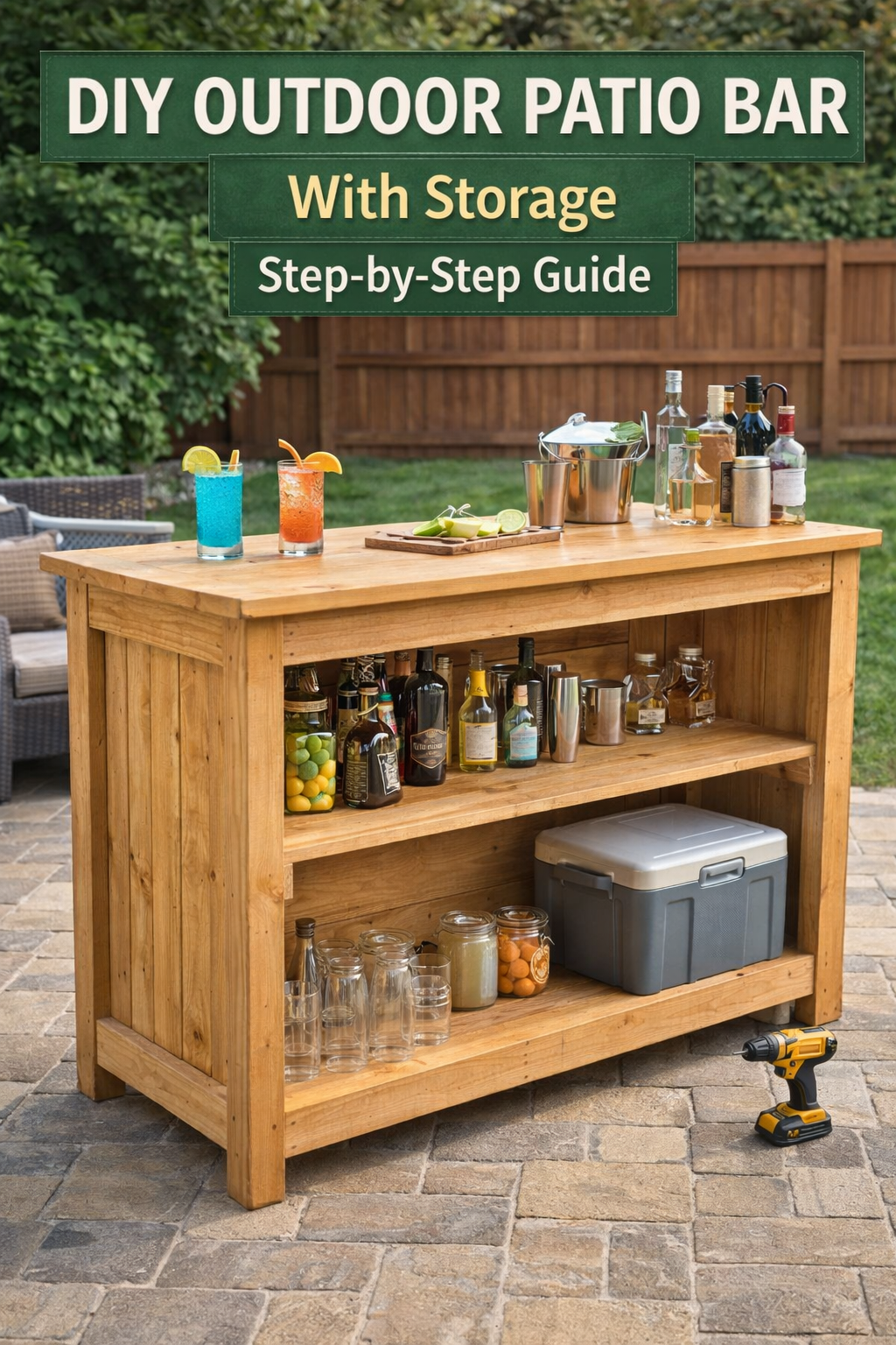 Build a DIY Outdoor Patio Bar With Storage (Step-by-Step Guide)