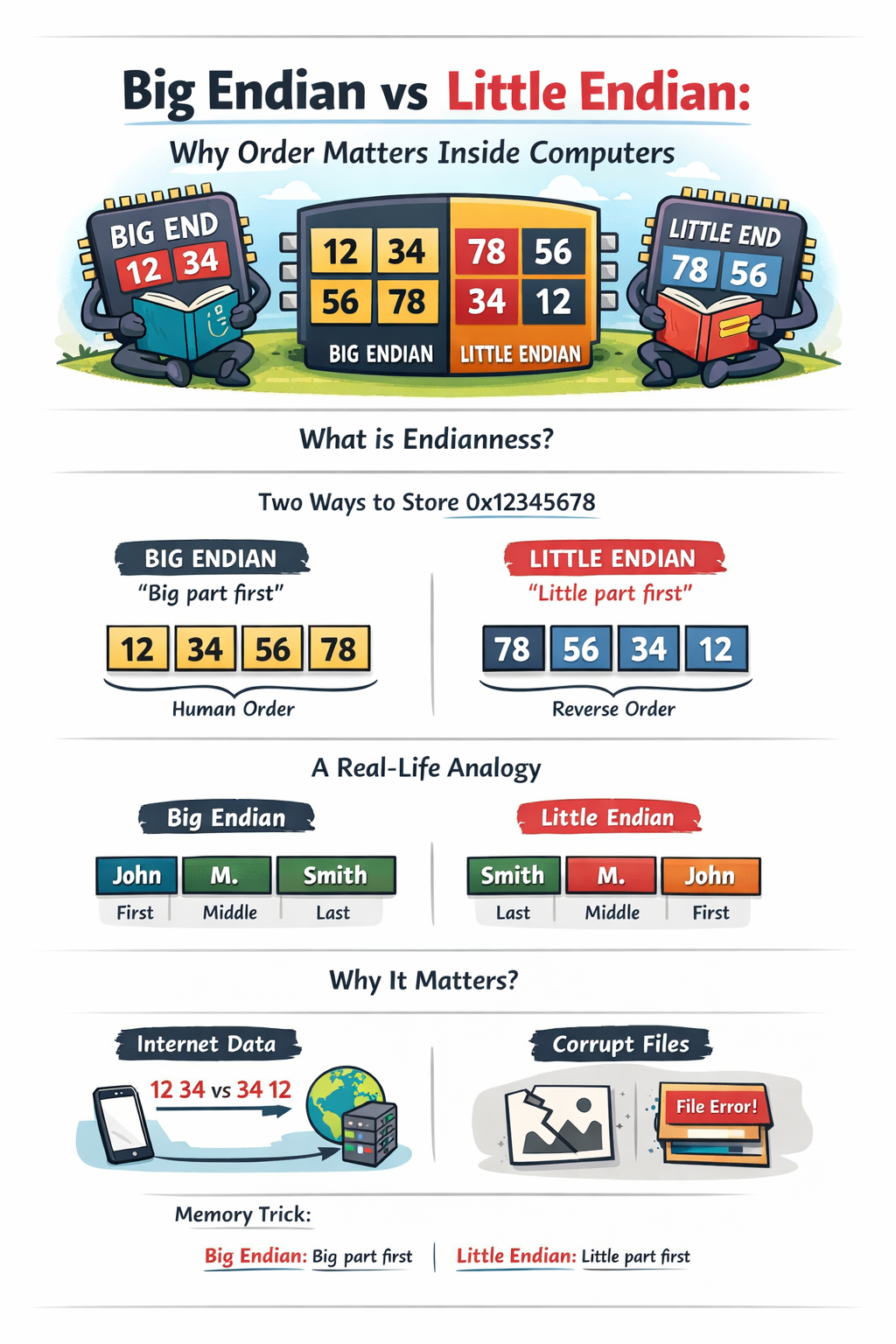 Big Endian vs Little Endian: Why Order Matters Inside Computers