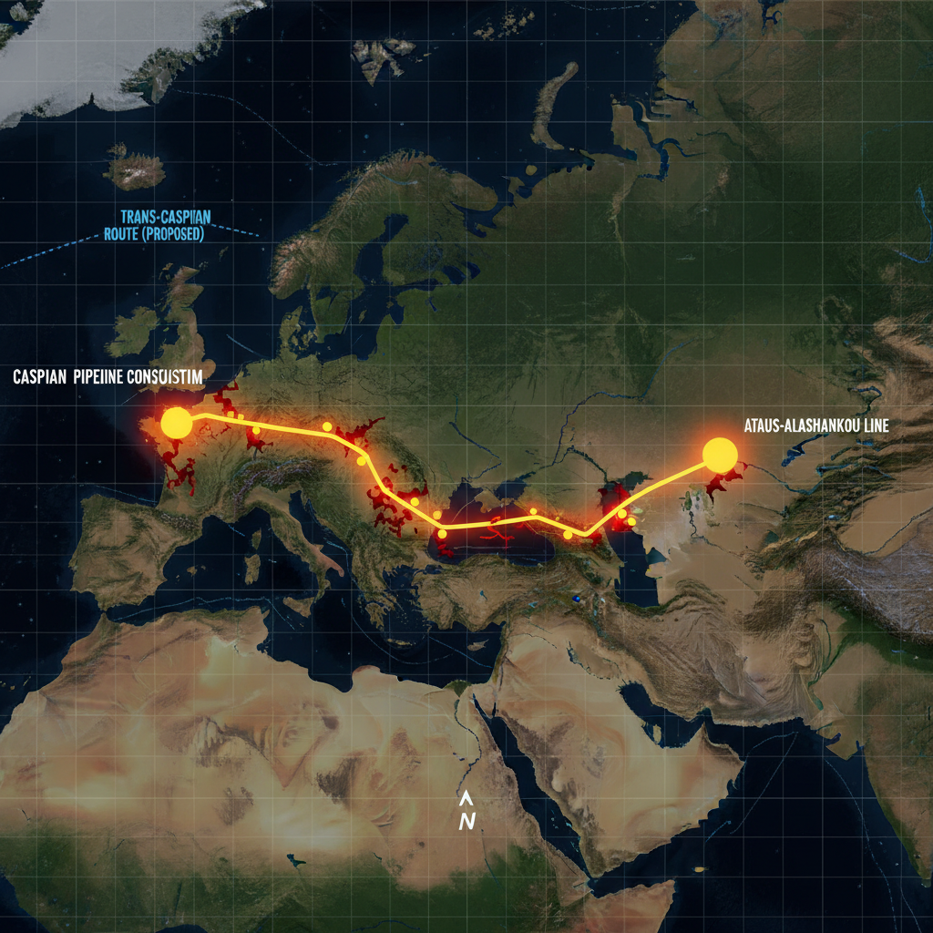 Kazakh oil transit shifts as caspian route becomes battlefield