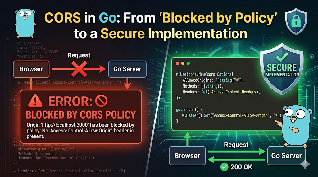 CORS in Go: From “Blocked by Policy” to a Secure Implementation
