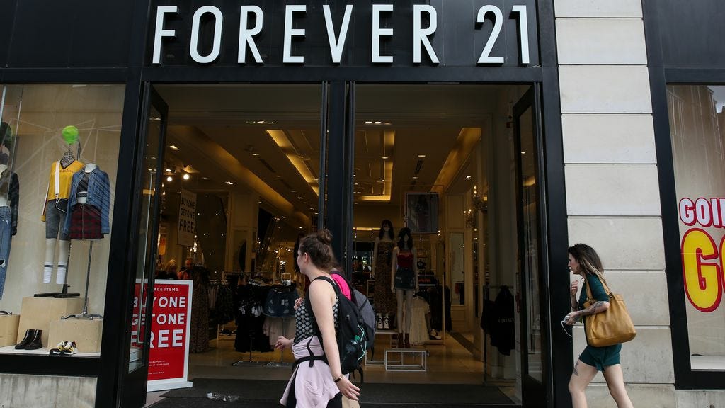 Chart: Forever 21 Falls Out of Favor with Teen Consumers
