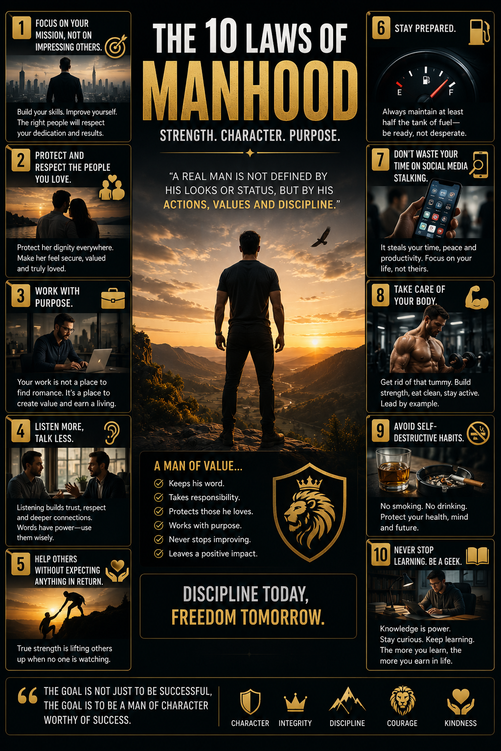 The 10 Laws of Modern Manhood