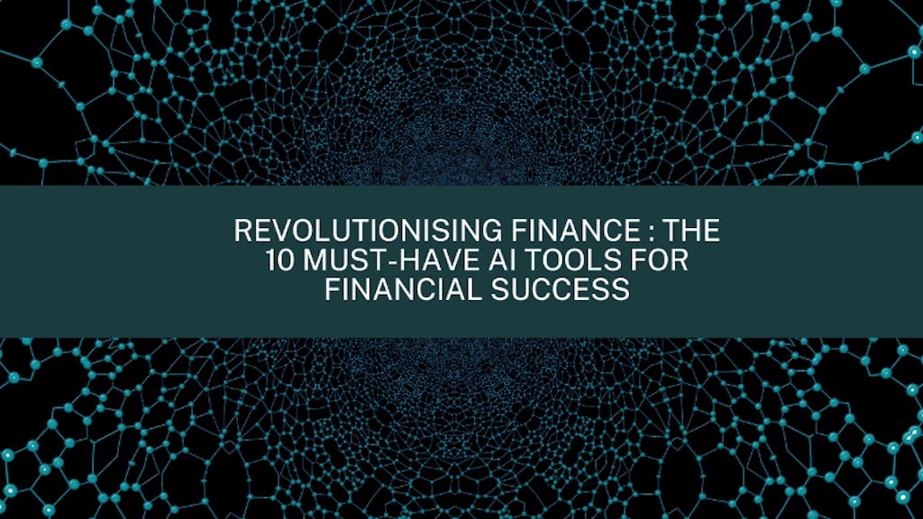 The Top 10 Ai Tools For Finance Shaping The Future Of Industry Medium The Top 10 Ai Tools For Finance Shaping The Future Of Industry Medium