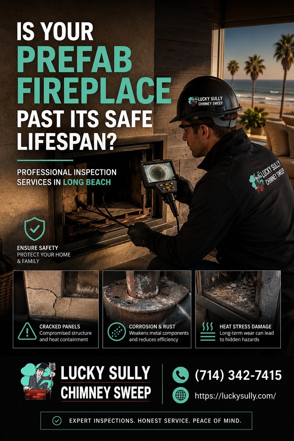 Is Your Prefab Fireplace Past Its Safe Lifespan? Inspection Services in Long Beach