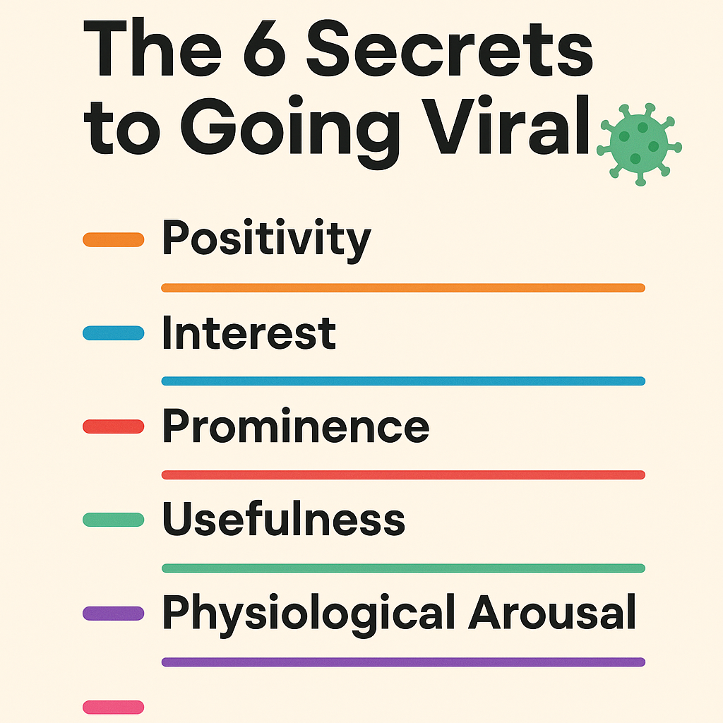 The 6 Secrets to Going Viral, Backed by a Study of 6,956 Articles by
