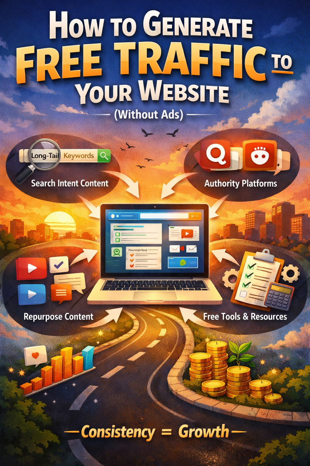 How to Generate Free Traffic to Your Website (Without Ads)