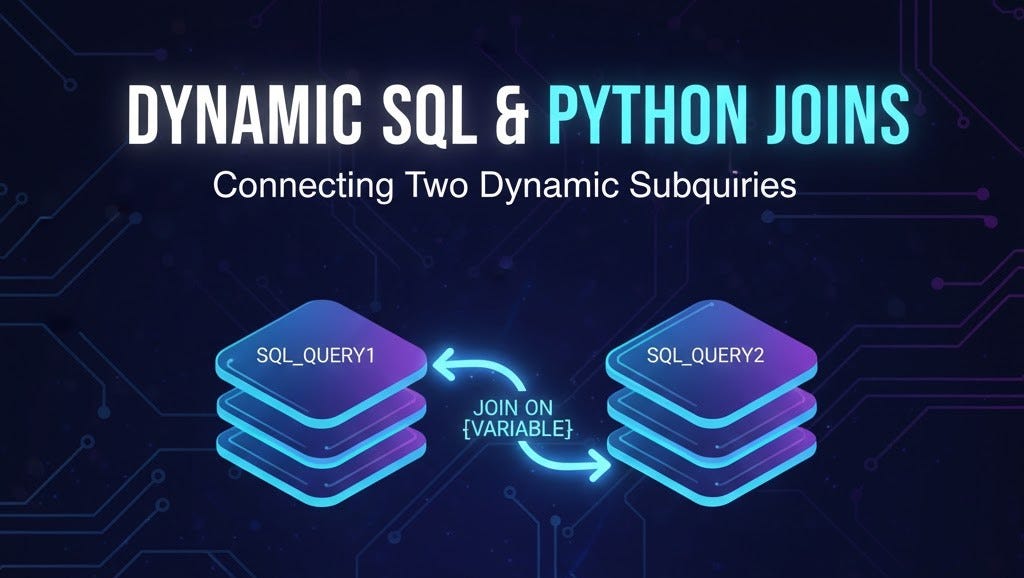 building dynamic sql queries in python with pypika |... π The Hybrid Bridge: Joining Dynamic SQL Queries via PySpark DataFrames ...