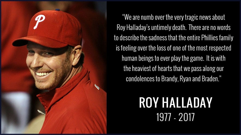 Roy Halladay's wife honors husband with brave, powerful eulogy