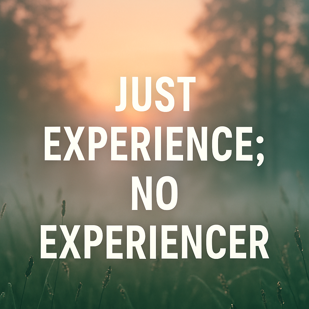 Only Experience; No Experiencer: