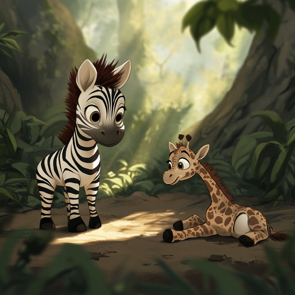 Zoe checking on Gerald