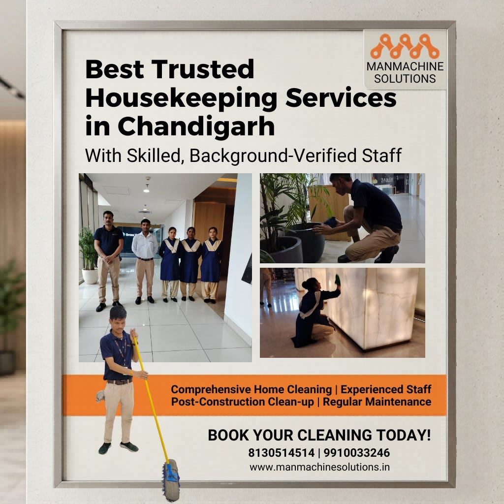 Trusted Housekeeping Services in Chandigarh for Clean Workspaces