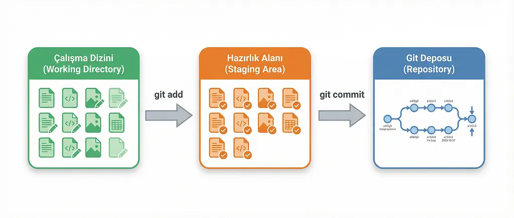 Git çalışma mantığı