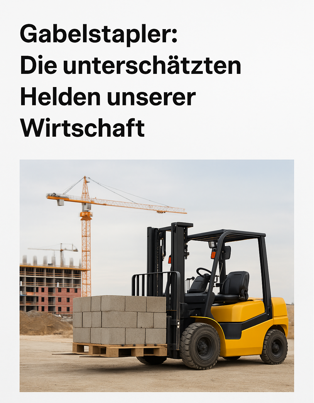 Gabelstapler: Die unterschätzten Helden unserer Wirtschaft