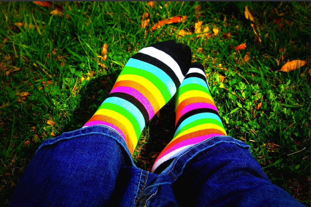 How A Pair Of Rainbow Socks Changed My Life, by Tim Denning, Mission.org