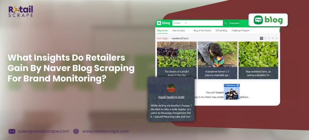 Retail Brand Monitoring Enhanced By Naver Blog Scraping