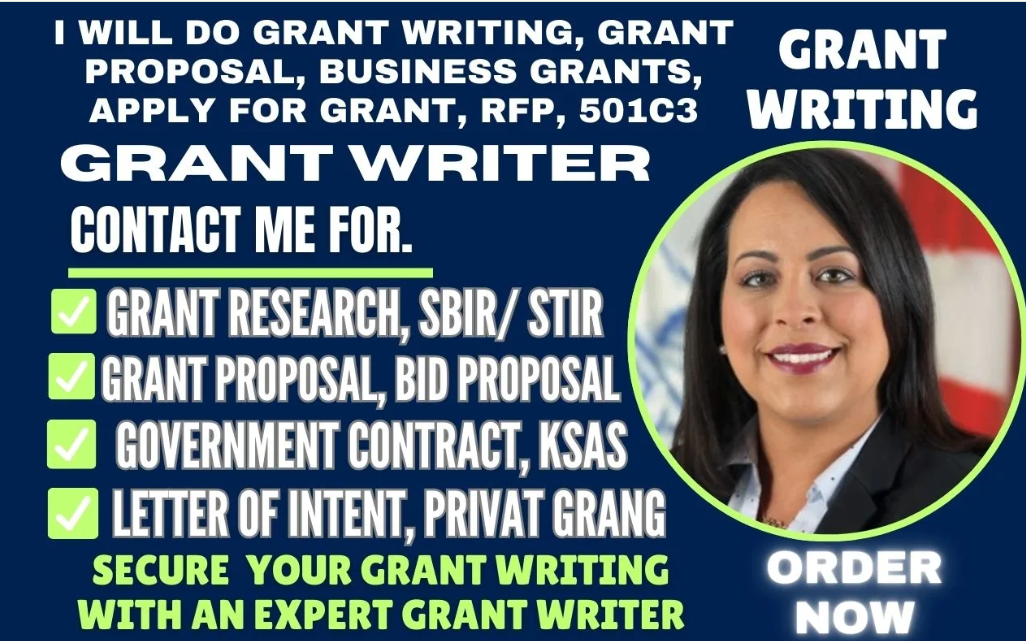 I will do grant writing, grant proposal, business grants, apply for grants, rfp, 501c3
