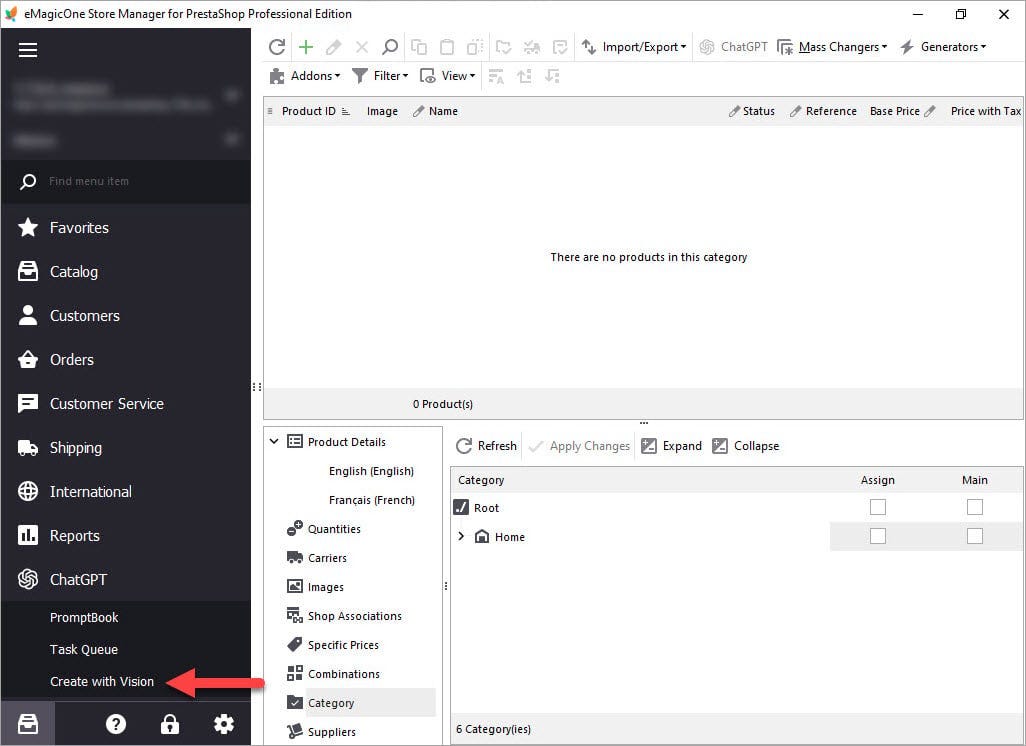Create a PrestaShop Product from an Image with ChatGPT in Store Manager