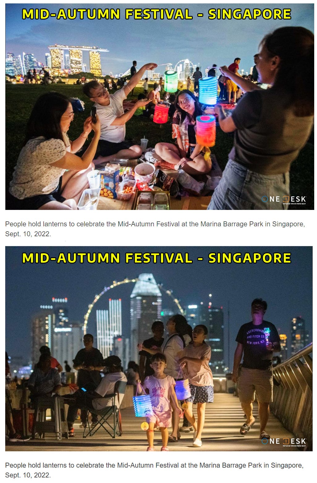 MidAutumn Festival celebrated — Singapore One Desk Singapore Medium