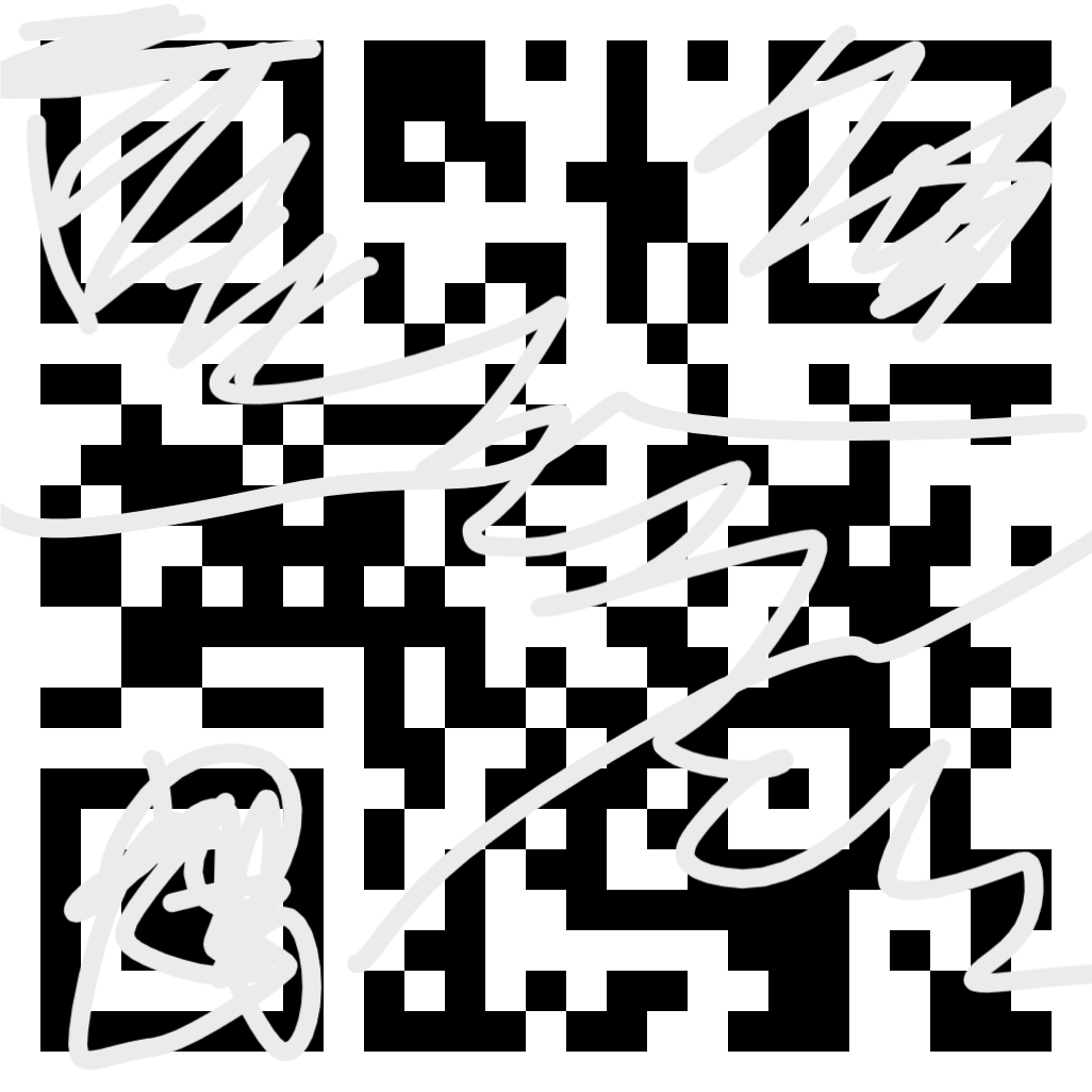 Qr code CTF Draw Math Draw. Here is the unscannable QR code below