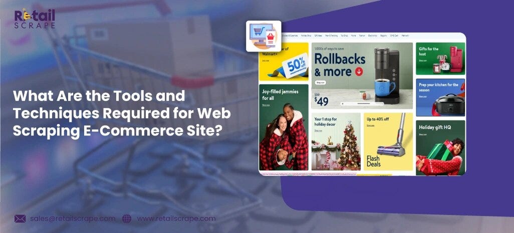 Tools and Techniques Required for Web Scraping E-Commerce Site