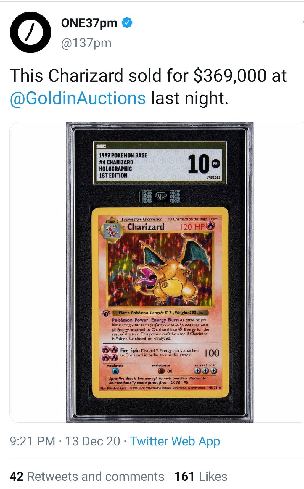 Rare Pokémon Card, Pokémon Illustrator, Sells at Auction for $195,000