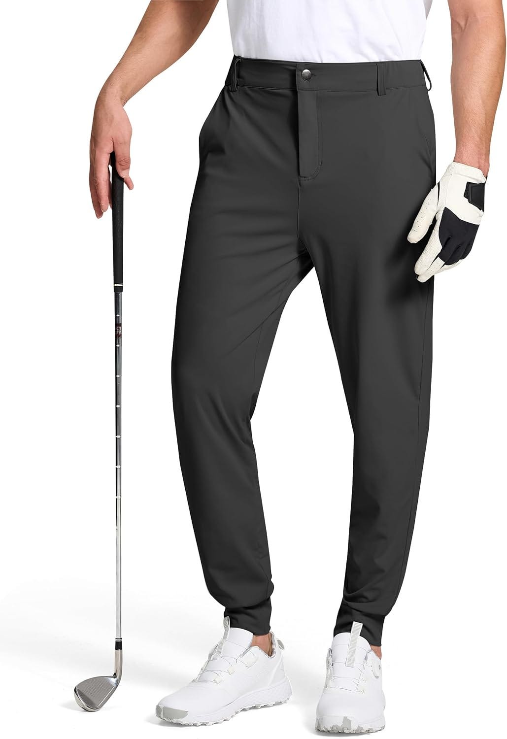 SERAMY Men’s Golf Joggers Pants Slim Fit Stretch Sweatpants Work Dress
