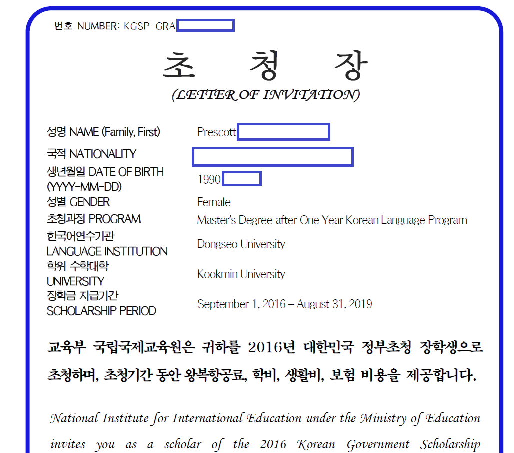 How to apply and receive the KGSP Scholarship(Graduate)Part 3 by