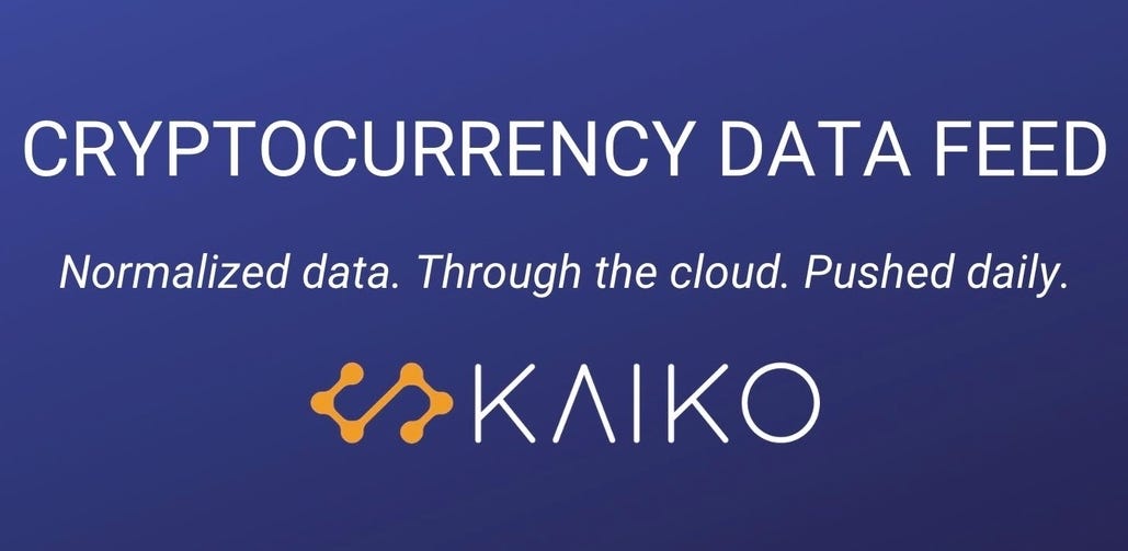 Introducing Kaiko’s Cryptocurrency Data Feed by Kaiko Kaiko