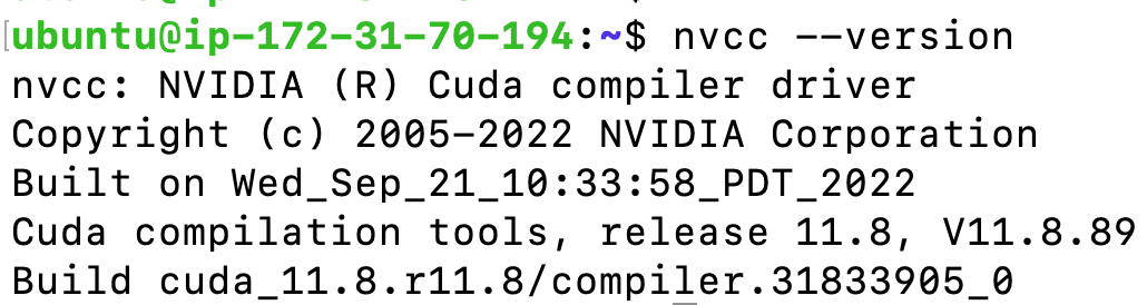Upgraded CUDA to 11.8