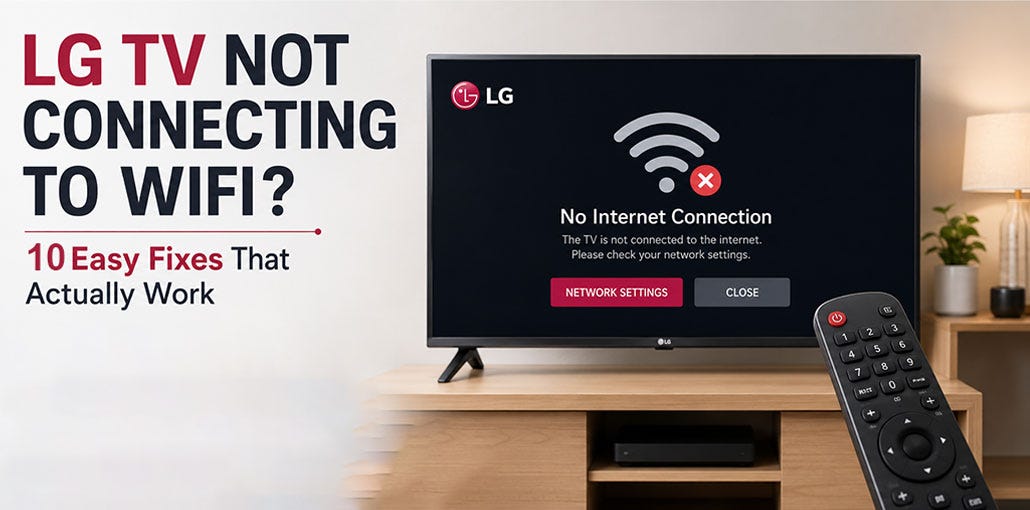 LG TV Not Connecting to WiFi? Try These Working Solutions