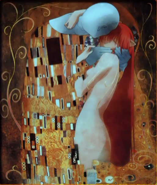 The Kiss” in Elfen Lied. A painting that is very striking to me…, by  Kayleigh Kolz