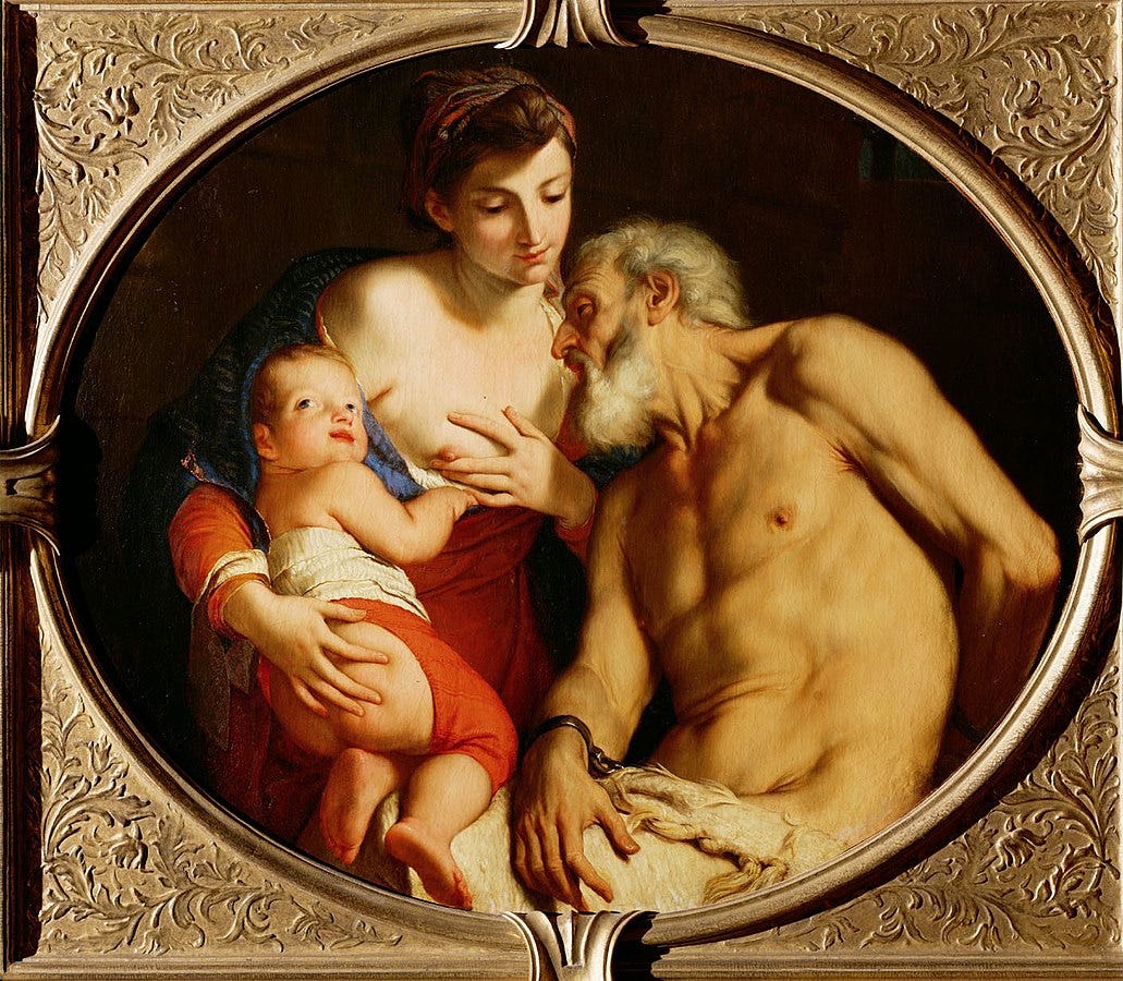 Mom Milk Dad - When a Daughter Had To Breastfed Her Starved Father â€” Roman Charity | by  Krishna V Chaudhary | Lessons from History | Oct, 2022 | Medium | Lessons  from History