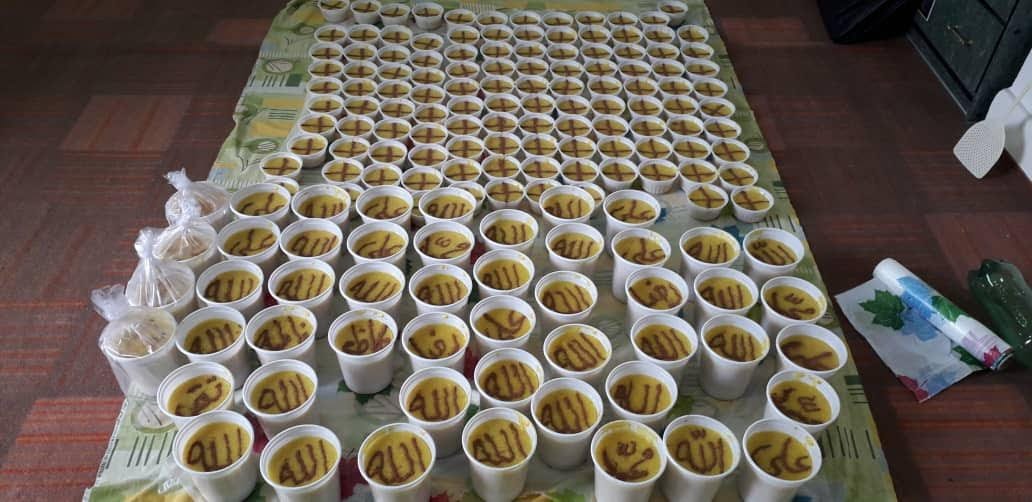 Sofreh Nazr: Halwa with the names of holy names in Shia Islam