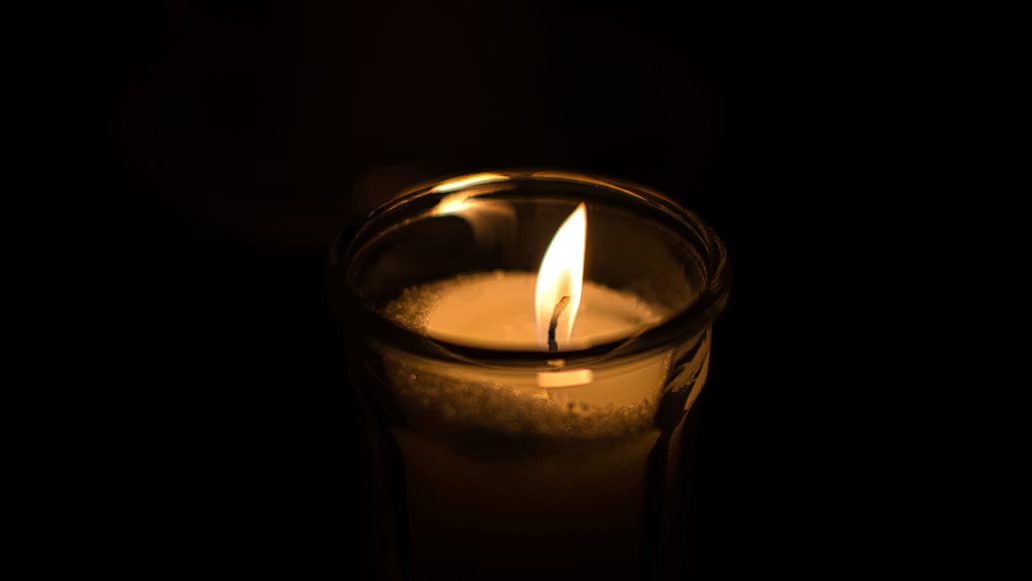 Flickering candle