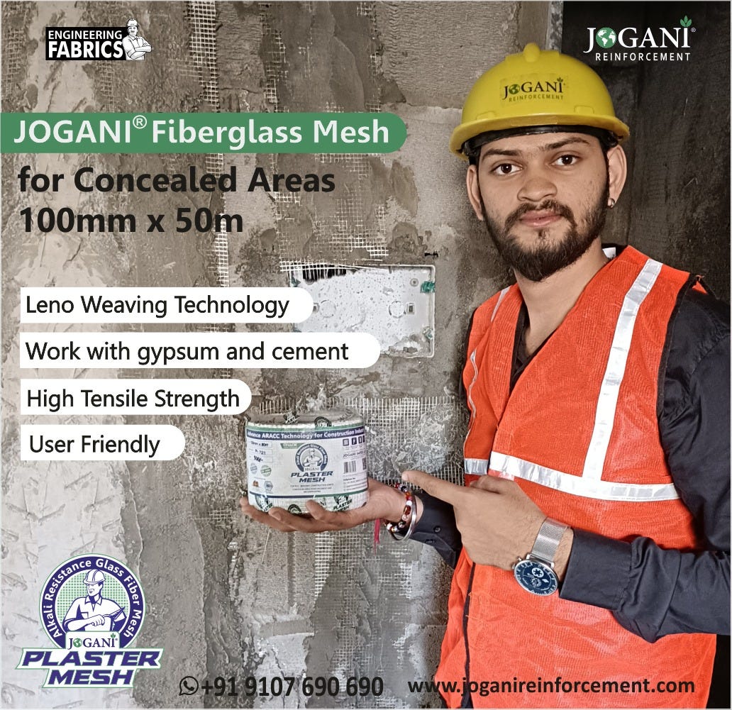 100 gsm Fiberglass Mesh - Joganireinforcement - Medium