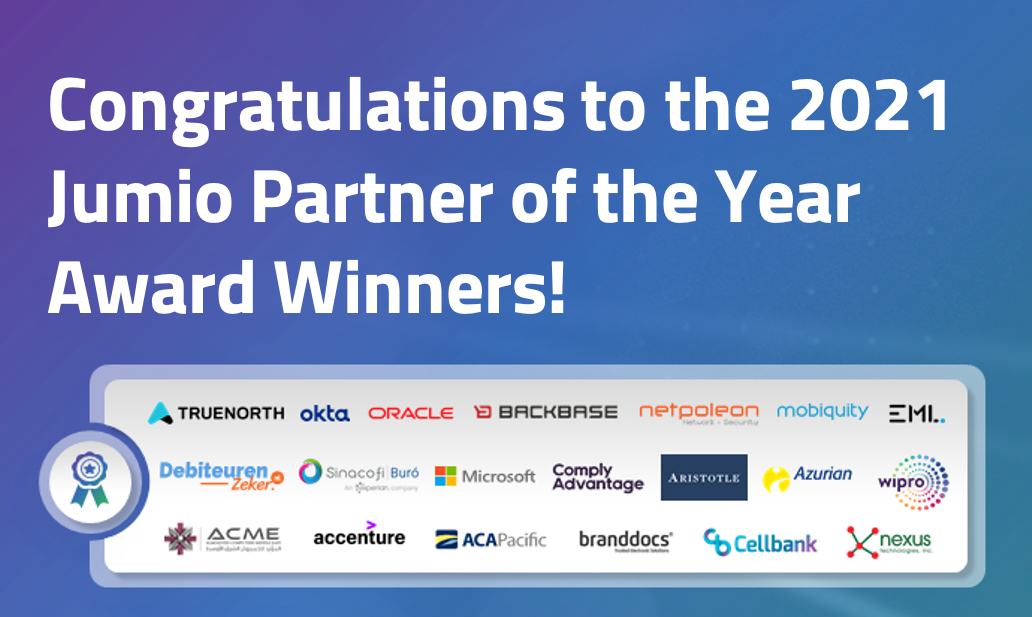 Congratulations to the 2021 Jumio Partner of the Year Award Winners!