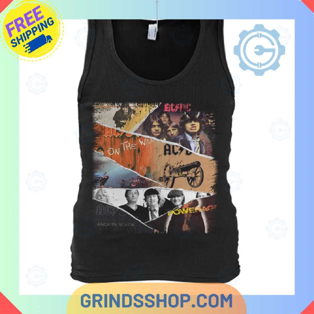 AC/DC Rock Band Albums Tank Tops: Embracing the Legacy in Style | by ...