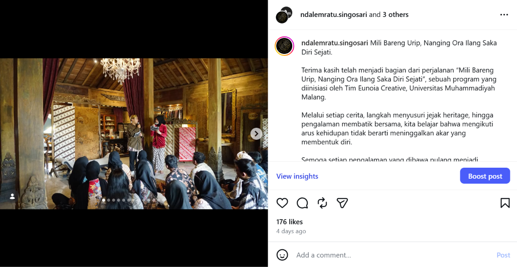 NDALEMRATU Rilis Video Recap Program “Mili Bareng Urip” di Instagram