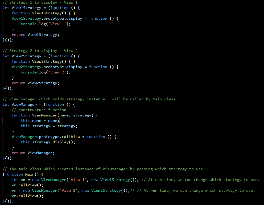 Use Strategy Pattern in Plain Javascript | by Malkeet Singh | Medium